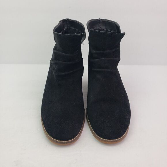 Cole Haan Alayna Slouch Womens Size 6.5 Black Suede Slouch Heeled Booties Boots - Picture 6 of 11